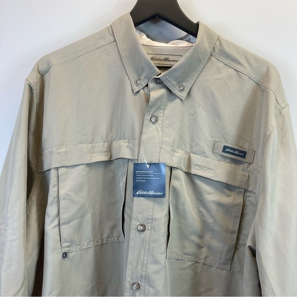 Eddie Bauer MR LS Rips Top Guide Shirt Size XXL - Picture 2 of 7